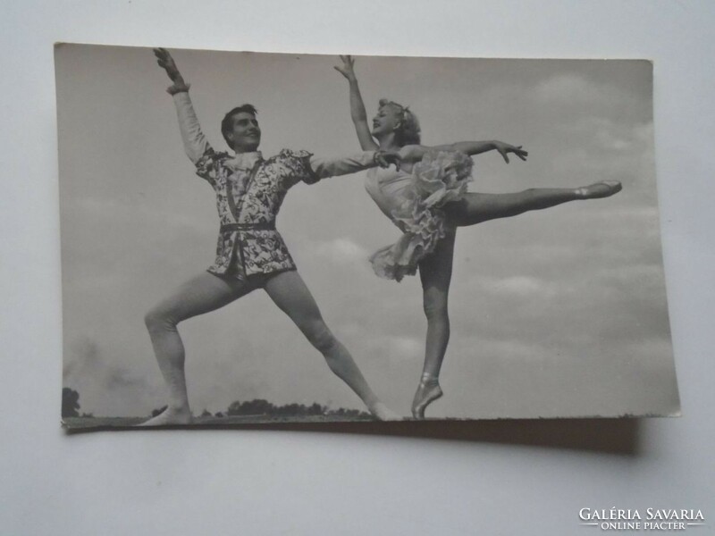 D201846  Balett - Baross Natália és Havas Ferenc  - Diótörő   1956  -  régi képeslap