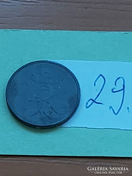 Denmark 1 penny 1969 zinc, ix. King Frederick 29