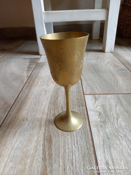 Nice old silver-plated goblet (14.2x6 cm)