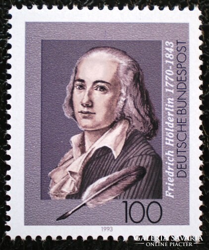 N1681 / Németország 1993 Friedrich Hölderlin, költő bélyeg postatiszta