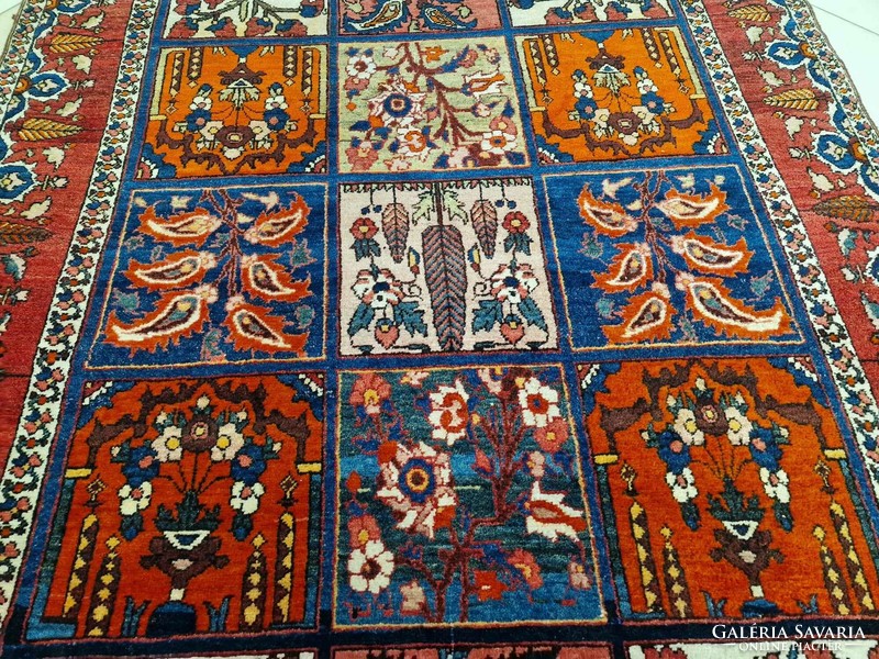 Álomszép iráni bakhtyar 160x243 kézi csomós gyapjú perzsa szőnyeg Z47
