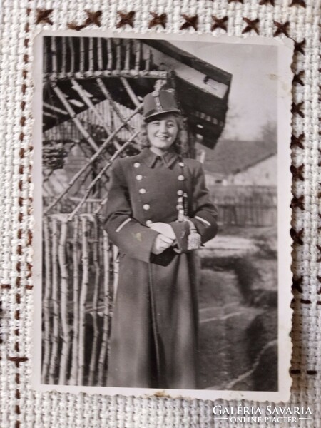 A woman in a horthy officer's uniform