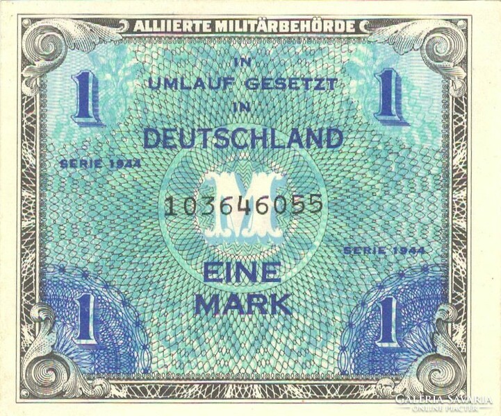 1 Brand 1944 Germany military military 9-digit serial number 4. Unfolded
