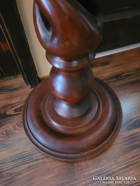 Antique walnut pedestal