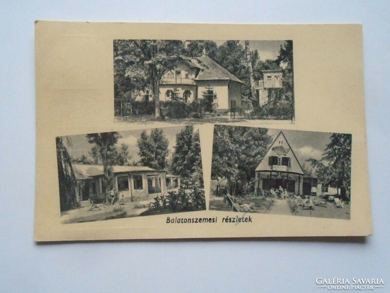 D201838  Balatonszemes  1957  -  régi képeslap