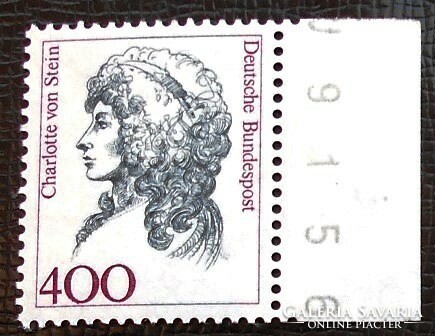 N1582sz / Németország 1992 Híres nők bélyeg postatiszta ívszéli