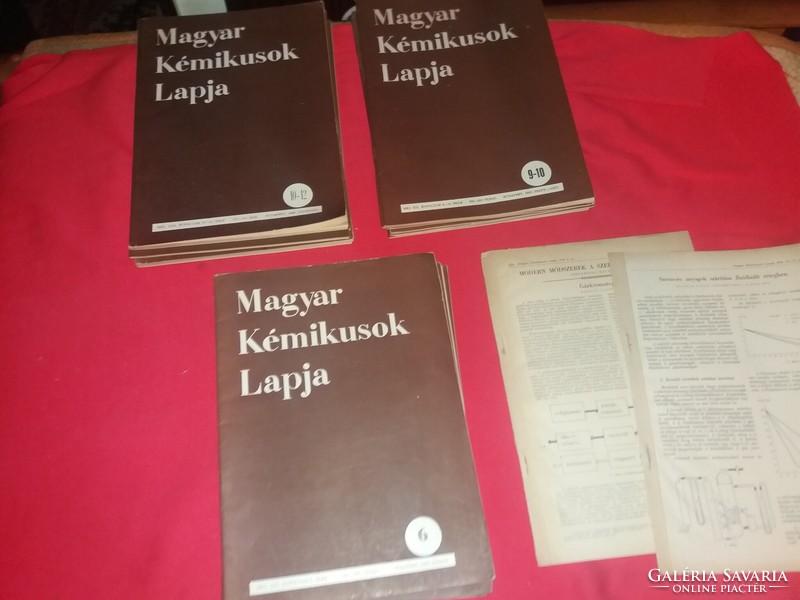 1956.- 59 Magyar Kémikusok lapja  NÉGY ÉVAD egyben a képek szerint
