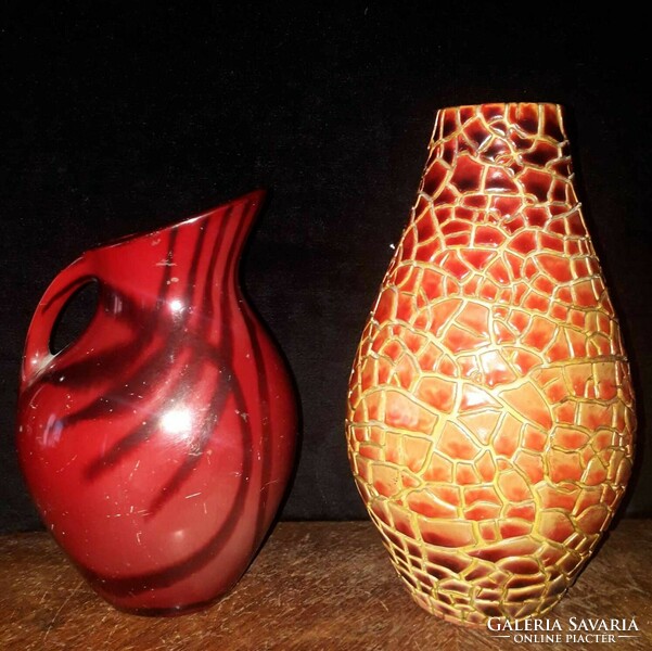 2 pcs. Modern Zsolnay vase / sink. THE.
