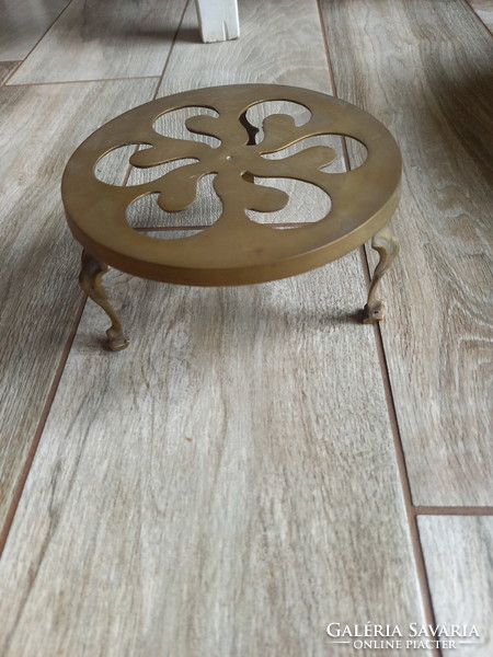 Nice old copper coaster (7.5x14.5 cm)