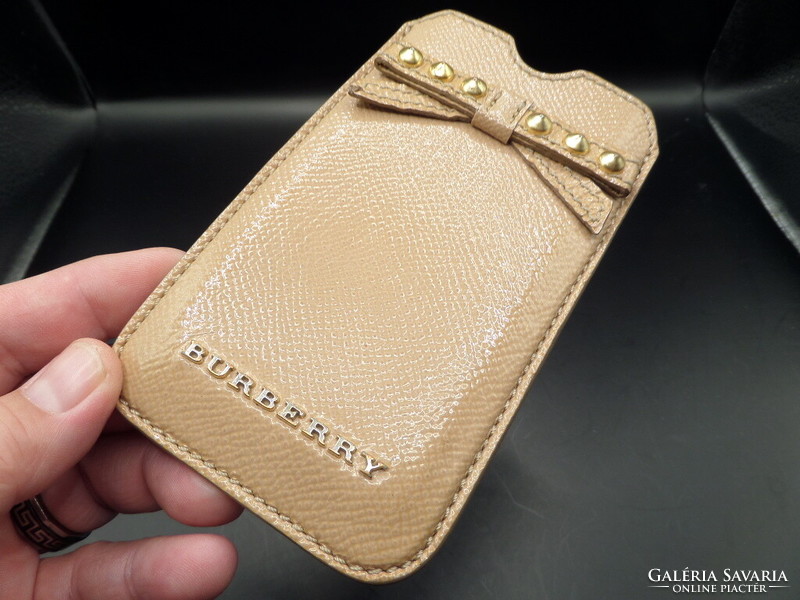 Burberry (eredeti) luxus telefon tok 13,3 x 7,5 cm bankkártya tartóval