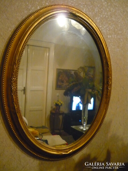 Mirror in blonde frame, 45x38cm