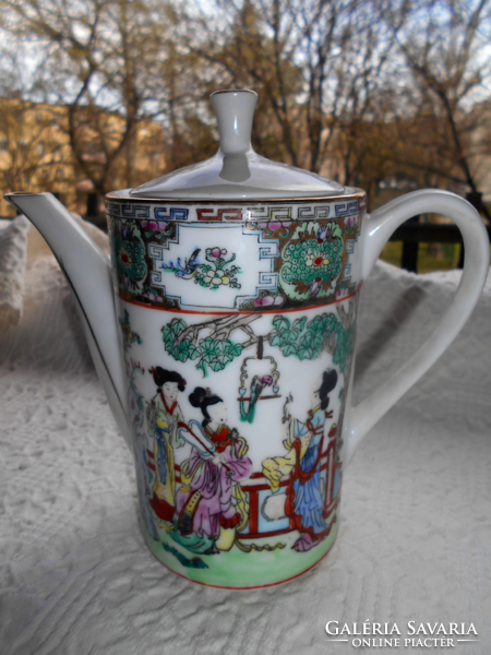 Chinese hand painted porcelain jug