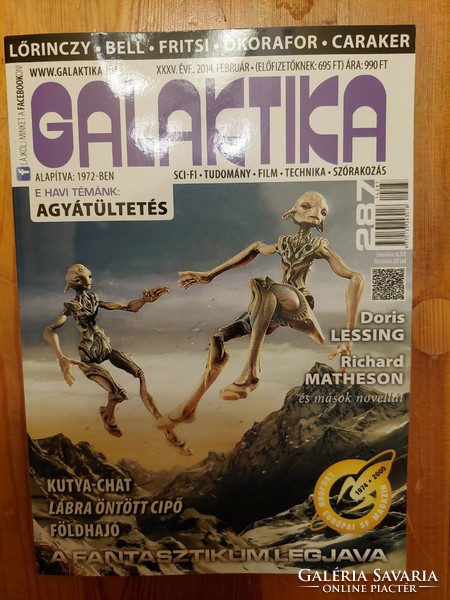 Galaktika magazin, folyóirat, 2014. 2. február, 287 (Akár INGYENES szállítással)