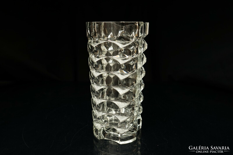 Mid century jg durand luminarc windsor glass vase / retro french vase / 70s