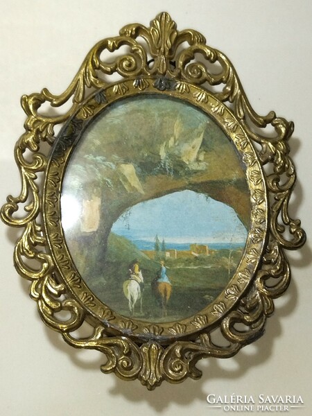 Beautiful antique copper picture frame