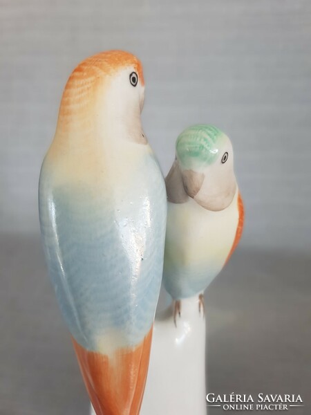 Hollóházi papagáj pár