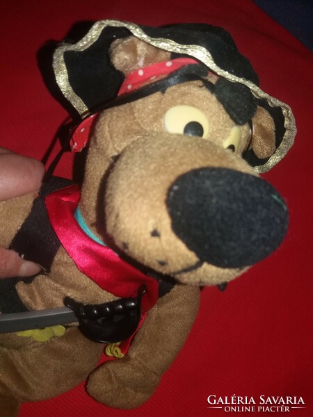 Eredeti filmgyáras SCOBY DOO plüss kutya Halloween kalóz jelmezben hibátlan 40 cm a képek szerint