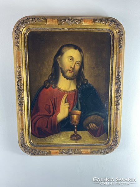 Áldó Krisztus 1850 körül Osztrák festő