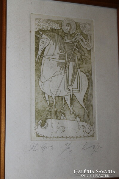 János Kass etching i, print 595