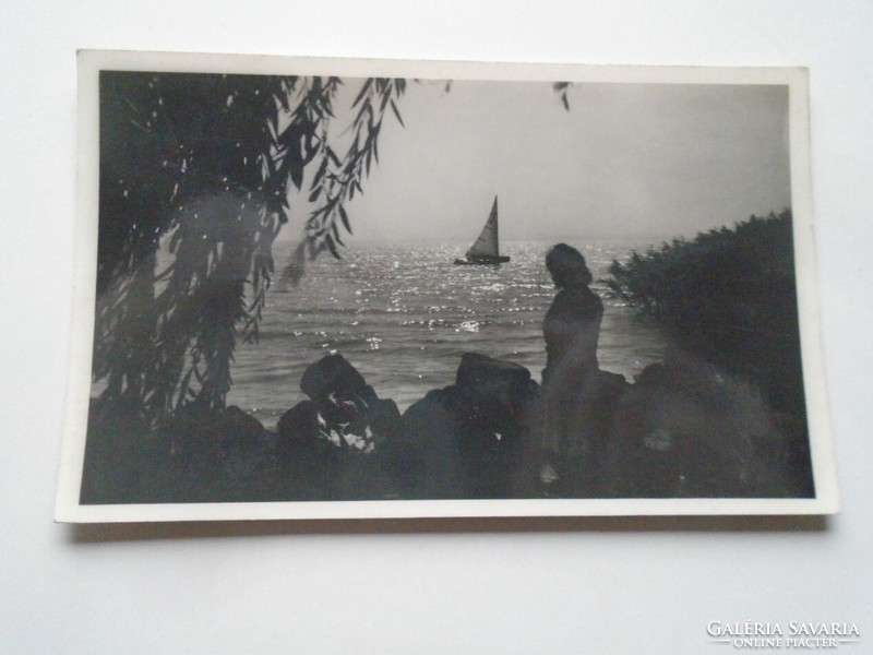D201865 Balatonalmádi detail of Buda lake old postcard (photo card) 1940k