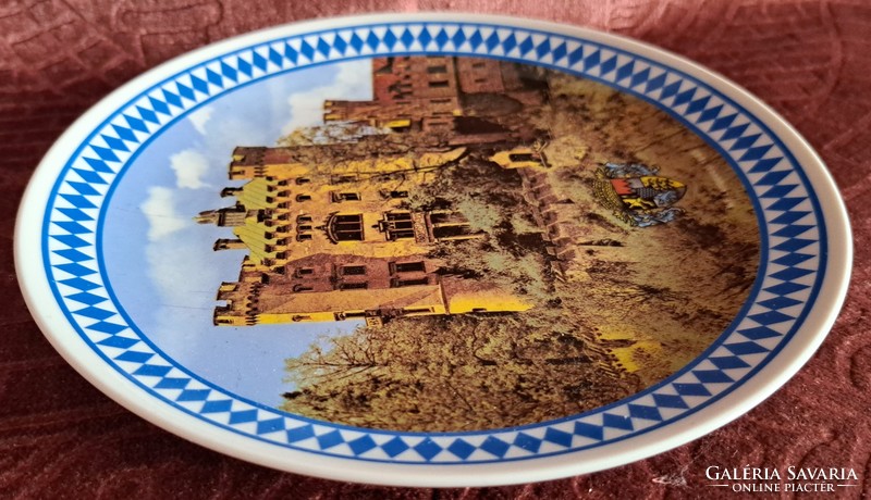 Castle porcelain decorative plate, wall plate 1 (l4621)