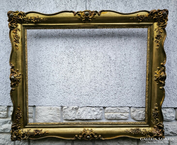 Antique Biedermeier mirror painting frame picture frame