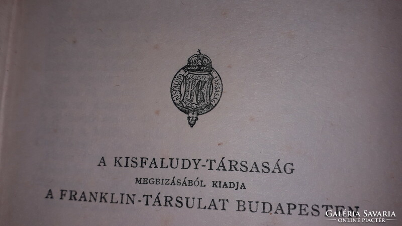 1900. Antique Hungarian classics: the works of János Arány i. Book according to the pictures, Franklin