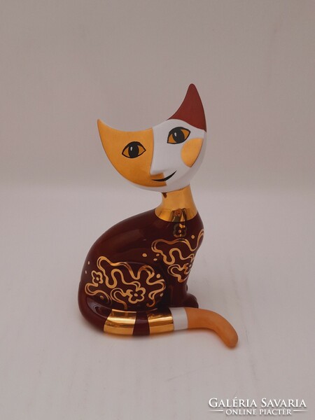 Hummel goebel rosina wachtmeister marked porcelain cat, frederico, 11.8 cm