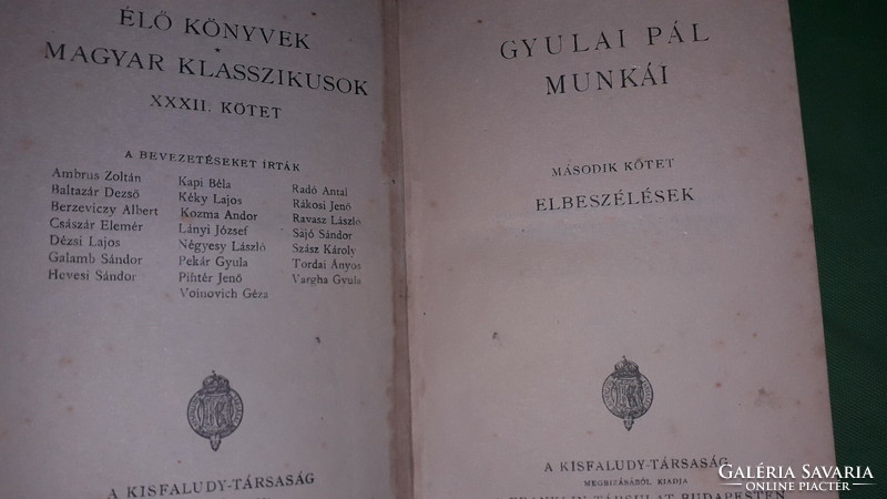1900. Antique Hungarian classics: works of Pál Gyulai ii. Book according to the pictures, Franklin