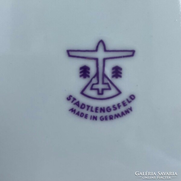 Stadtlengsfeld Német süteményes porcelán készlet - szett 7 db