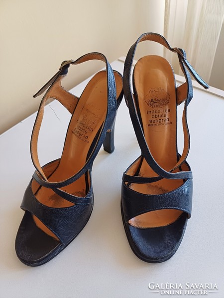 Dark blue sandals