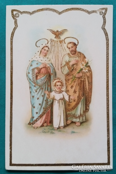 Antique religious embossed postcard, postal clean