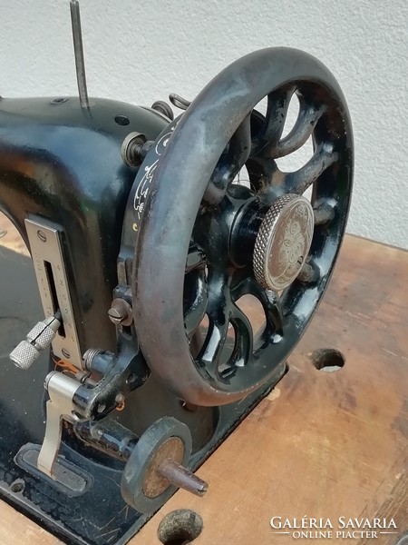 Old Gritzner sewing machine with stand