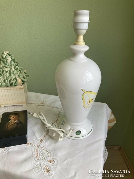 Elegant, hand-painted ceramic lamp