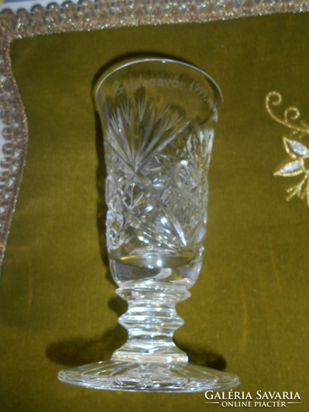 Parádi marked crystal with Kehely-Parádsasvár mark 1999