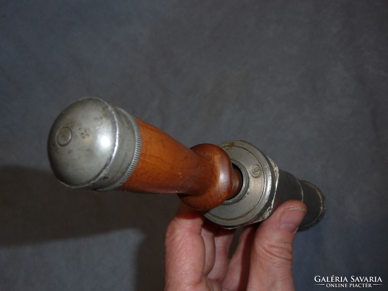 Old medical device antique pewter syringe medical syringe pewter with wooden handle enema syringe 19th century