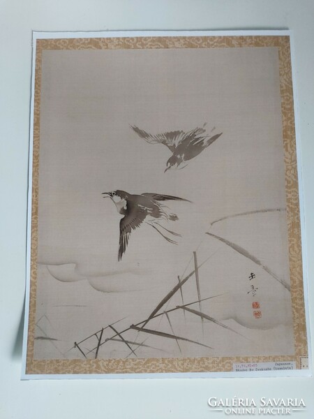 Reproduction of an Asian 19th century print 21.3 x 27 cm
