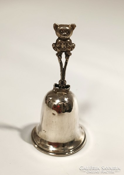 Silver bear bell