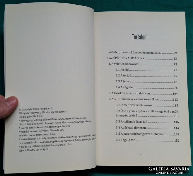 Pergel Attila: Véletlen könyv - AVAGY A VÉLETLENNEK MEGÉLT VALÓSÁG > Általános természettudomány