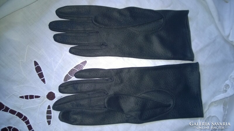 Antique flawless elegant thin-satin?-Material gloves-black, midnight blue, ruby red