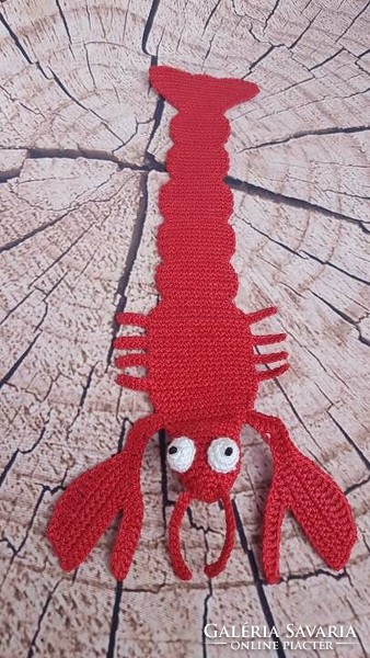 Crochet Lobster Bookmark