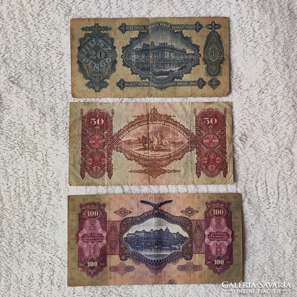 1930s blade series 20, 50, 100 (f) | 3 banknotes