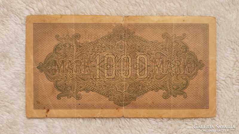 1922-es 1000 birodalmi márka (F) – Német weimari köztársaság | 1 db bankjegy