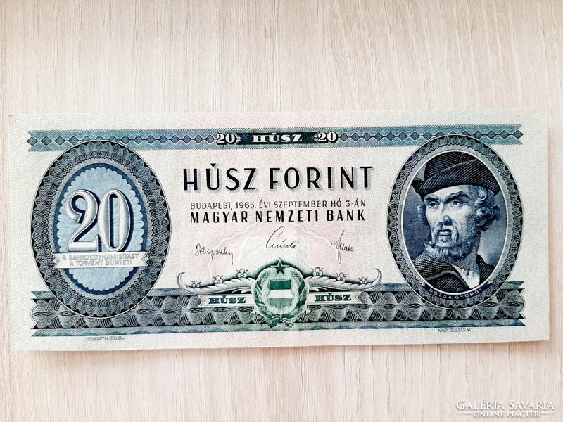 20 HUF banknote 1965