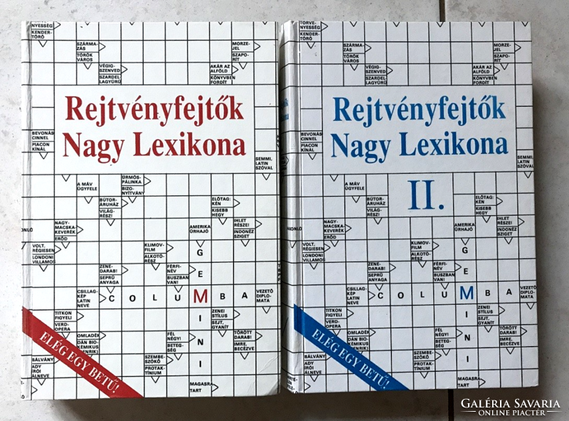 Dr. László Garami: big lexicon of puzzle solvers i-ii.