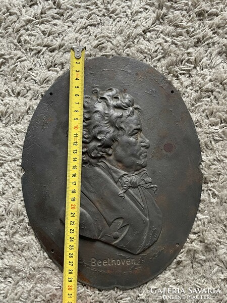 Beethoven cast iron portrait