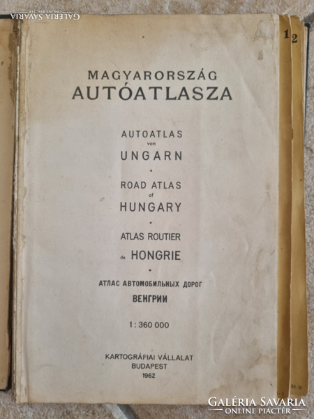 Car Atlas of Hungary 1962