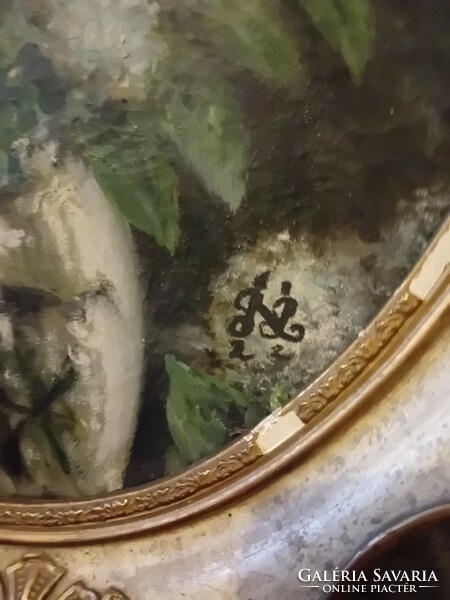 Antique signed oil painting