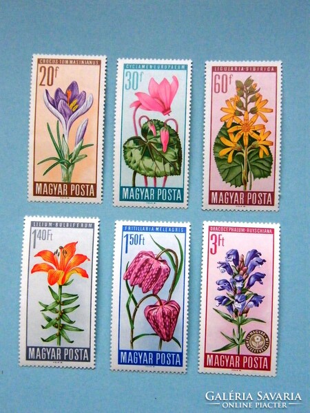 (Z) 1966. Nature conservation i. Row** - flower vii. - (Cat.: 400.-)