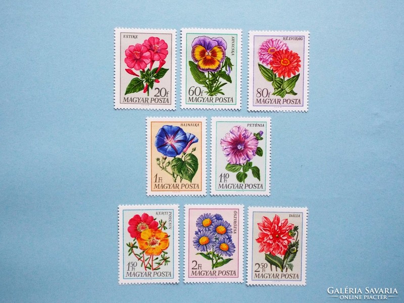 (B) 1968. Flower ix. Row** - garden flowers - (cat.: 300.-)